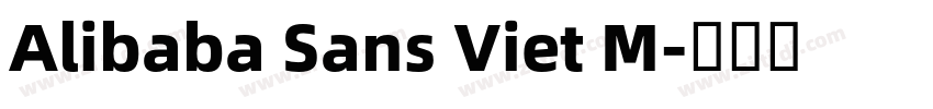 Alibaba Sans Viet M字体转换